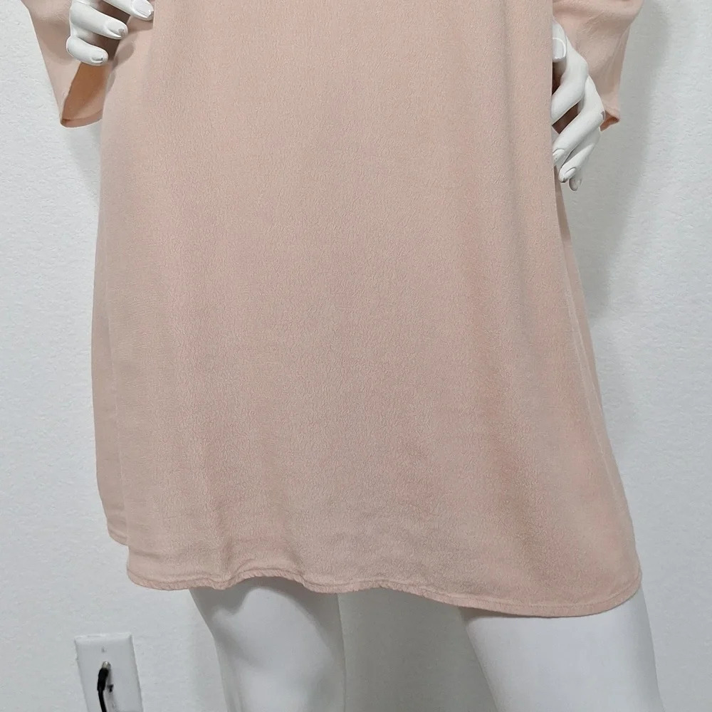 ASTR The Label Blush Pink Coquette Lace Up Cottagecore Shift Mini Dress Size S - Picture 5 of 12